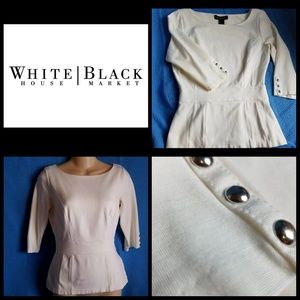 Nwot!White House Black Market cream Top